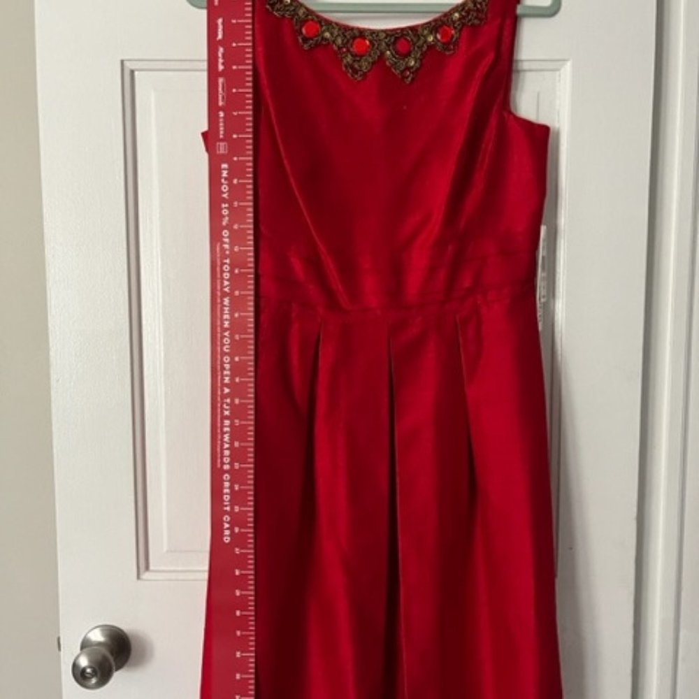 Red silk Dress